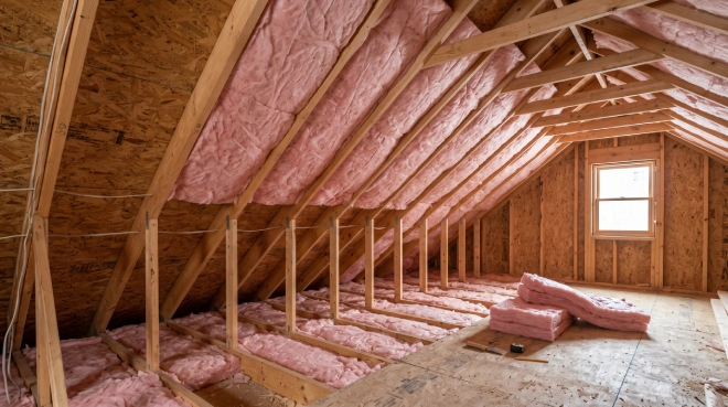 CertainTeed fiberglass batt insulation installed in a Houston home
